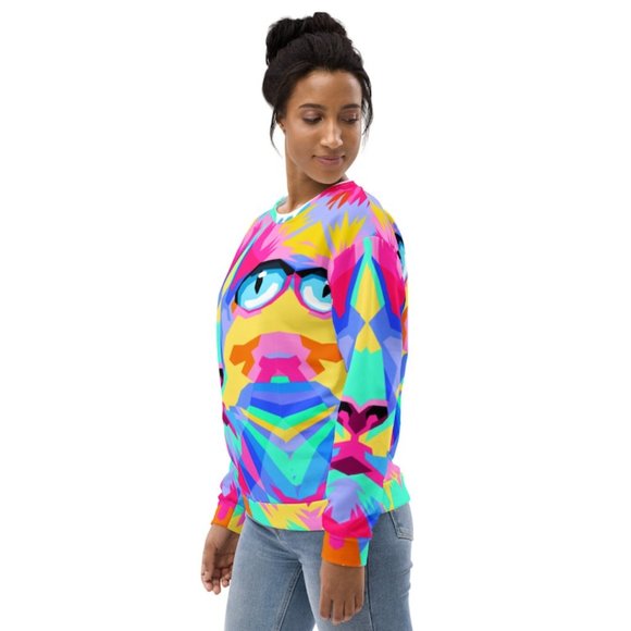 MUDPUPs Rainbow Cat Sweater Cute and Cozy Kitten Sweater - Picture 4 of 8